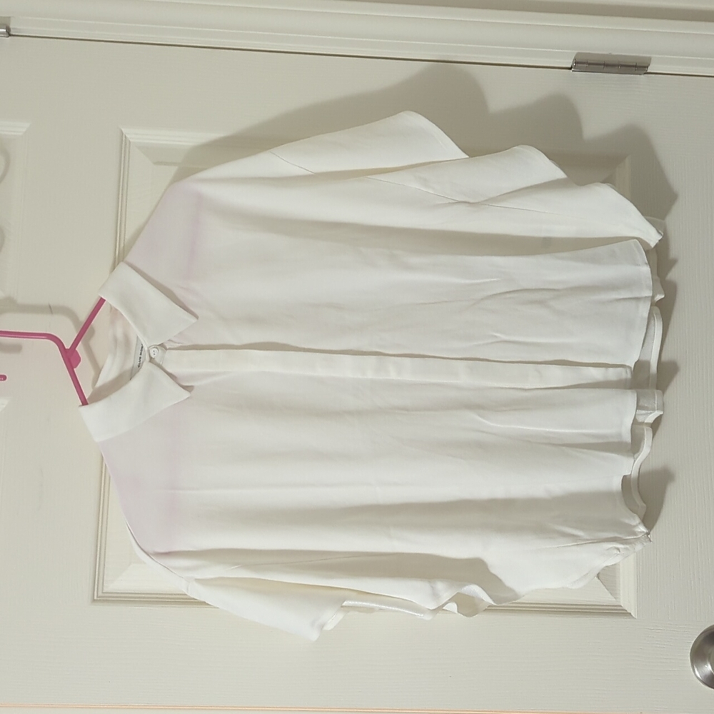 Club Monaco ivory button up the front top